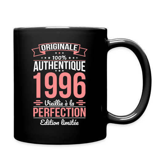 Mug anniversaire femme 30 ans – Originale 1996 - noir