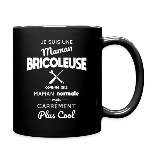 Mug uni - Maman bricoleuse plus cool - noir