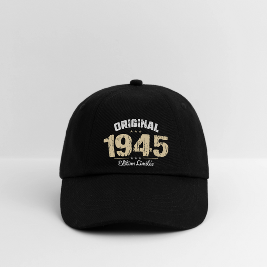 Casquette classique - Anniversaire 81 Ans - Original 1945 - noir/noir
