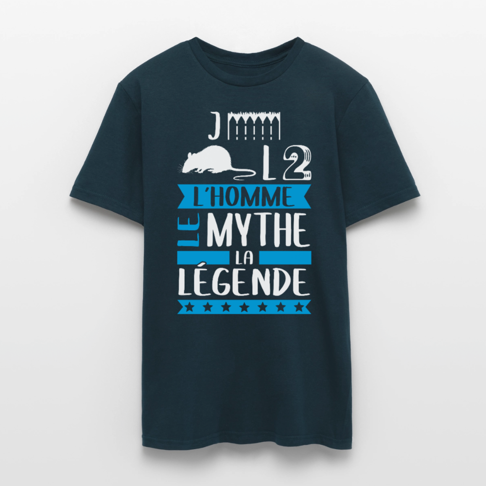 T-shirt homme Gérald rébus – L’homme, le mythe, la légende - marine