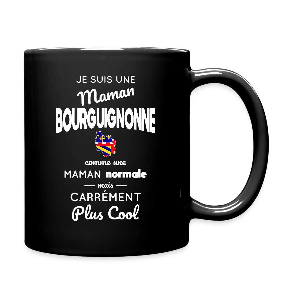 Mug uni - Maman Bourguignonne plus cool - noir