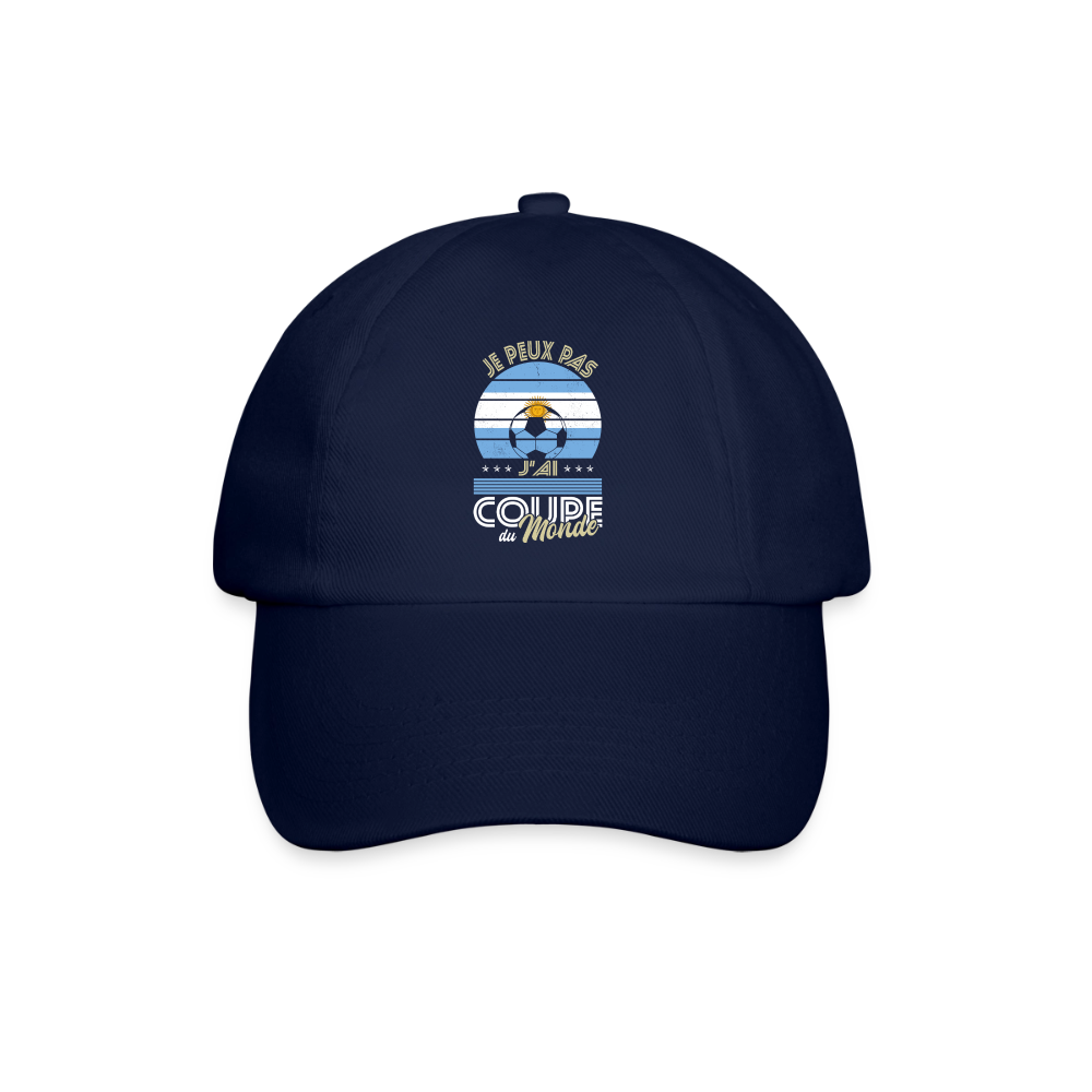 Casquette classique - Je peux pas j'ai Coupe du Monde - Argentine - bleu/bleu