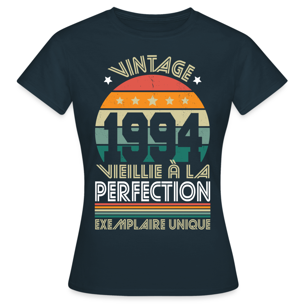 T-shirt Femme - Anniversaire 31 Ans - Vintage 1994 - marine