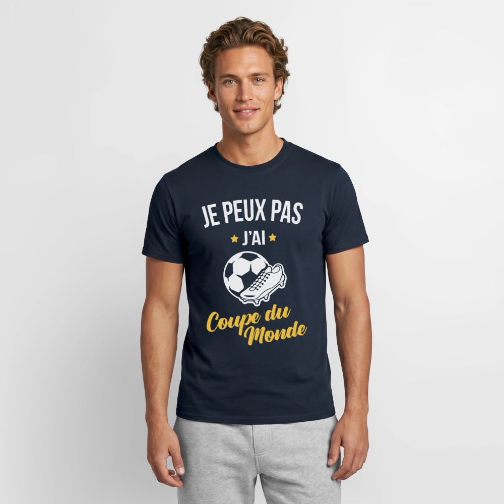 T-shirt Homme - Je peux pas j'ai Coupe du Monde - marine
