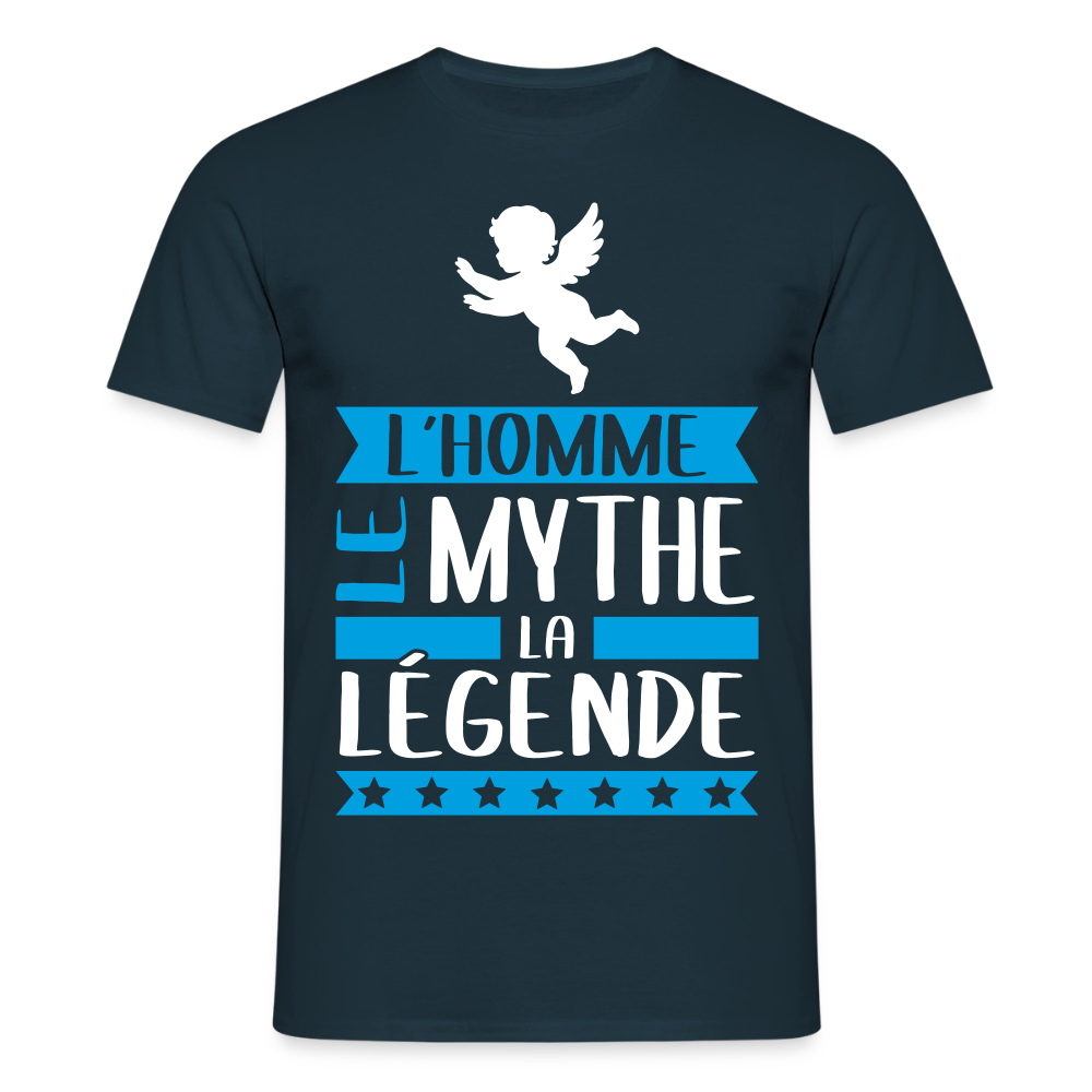 T-shirt homme Ange rébus – L’homme, le mythe, la légende - marine