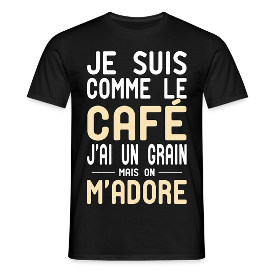 T-shirt Homme - J'ai un grain - Cadeau Humour - noir