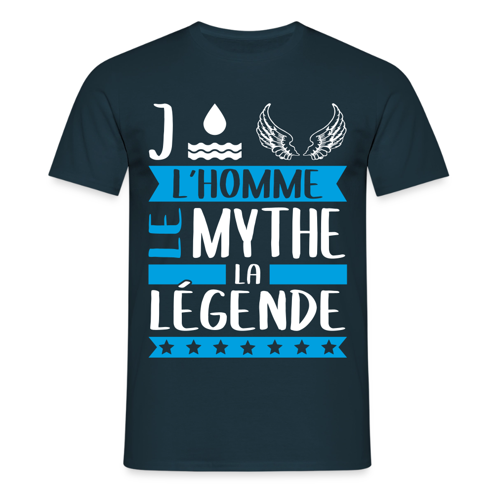 T-shirt homme Joël rébus – L’homme, le mythe, la légende - marine