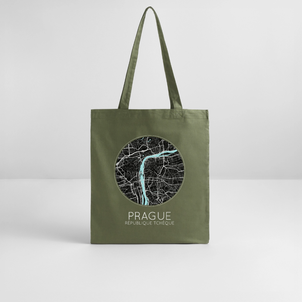 Tote Bag Prague Bio – Plan de Prague - kaki