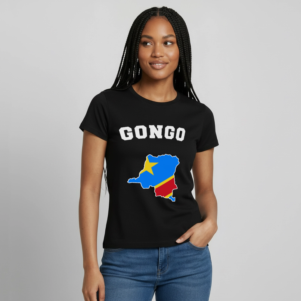 T-shirt Femme - RD Congo - noir