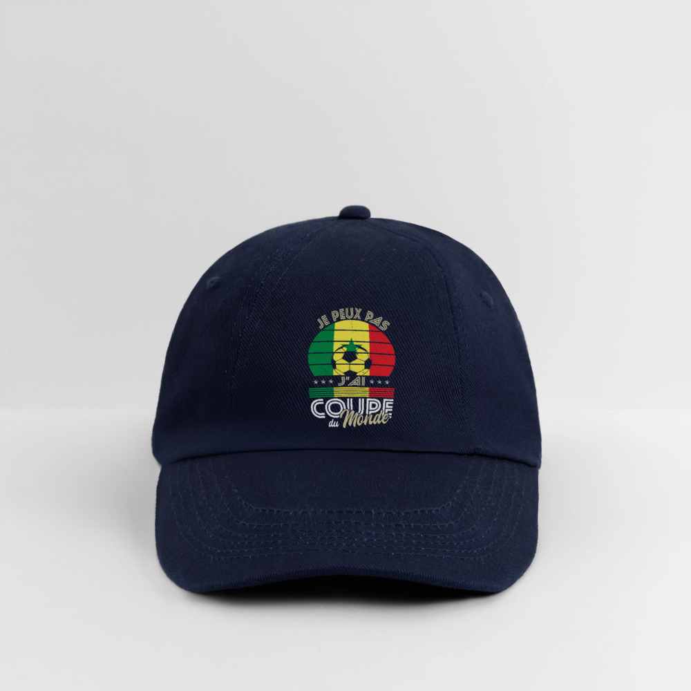 Casquette classique - Je peux pas j'ai Coupe du Monde - Sénégal - bleu/bleu
