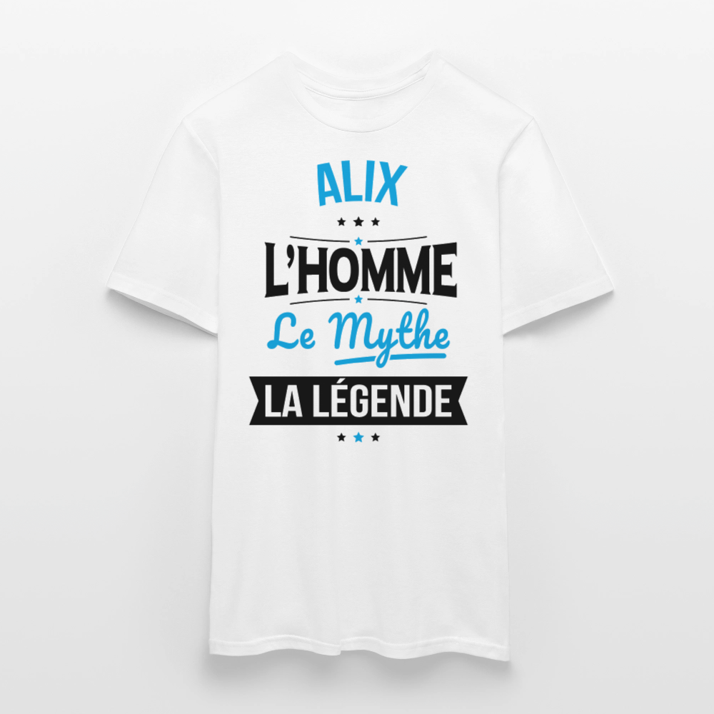 T-shirt Homme - Alix - l'Homme - le Mythe - la Légende - blanc