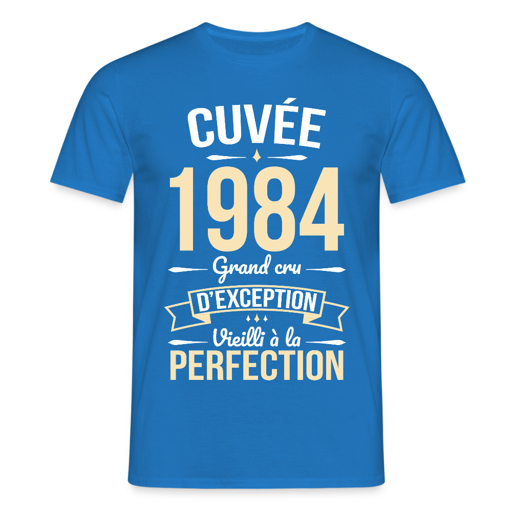 T-shirt Homme - Anniversaire 41 Ans - Cuvée 1984 - bleu royal