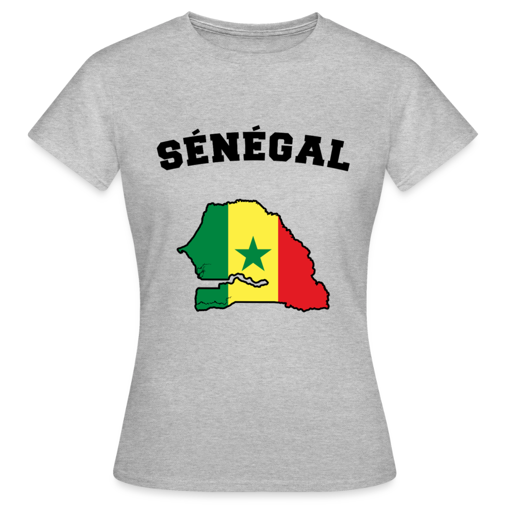 T-shirt Femme coloris clair - Sénégal - gris chiné