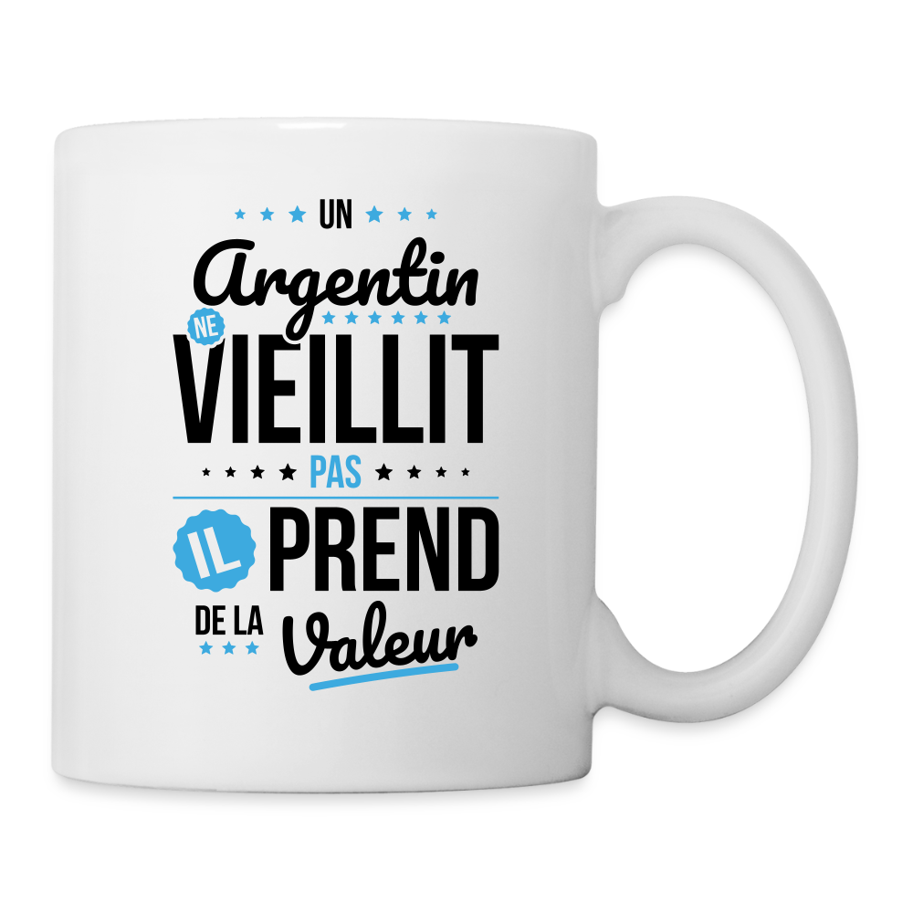 Mug blanc - Un Argentin ne vieillit pas - blanc
