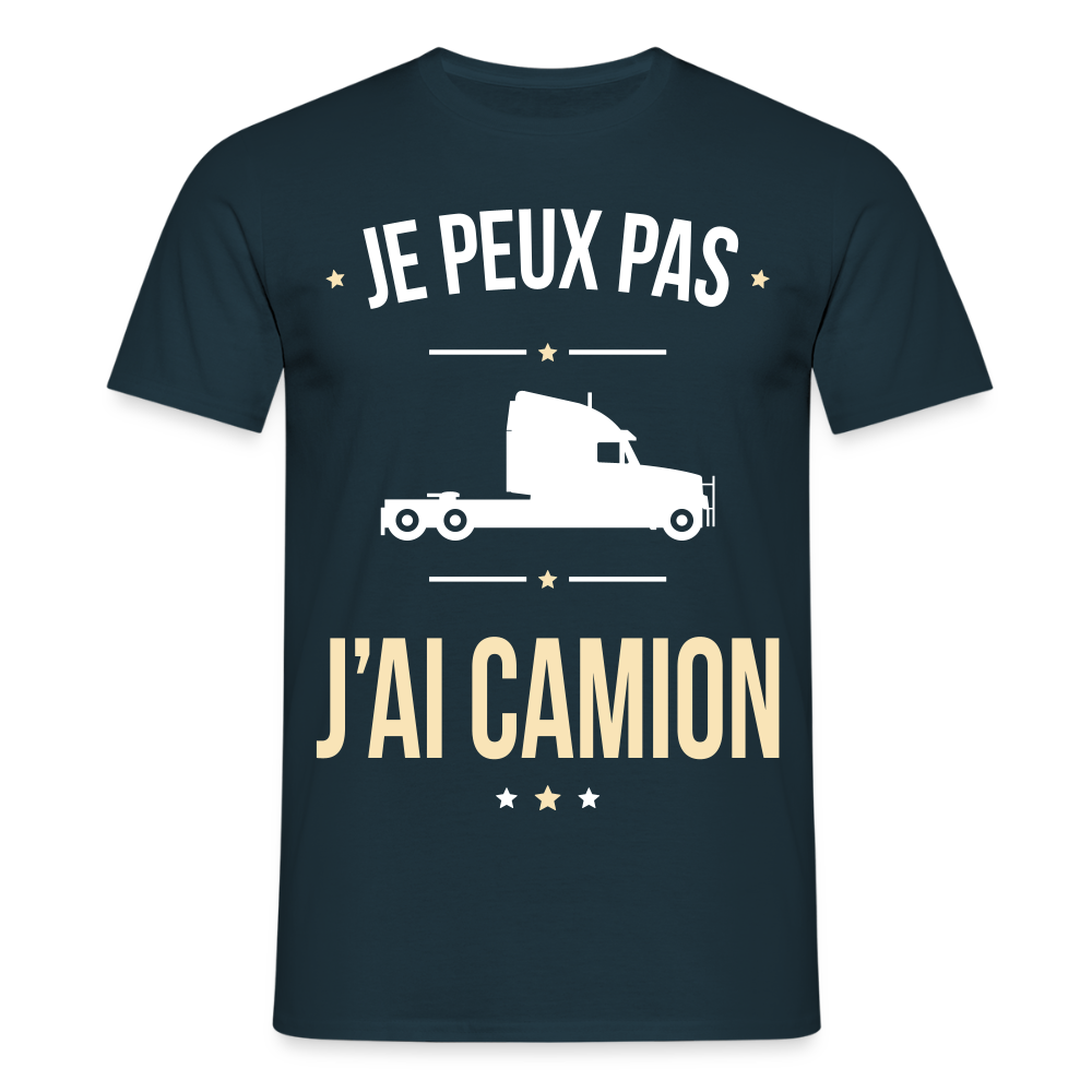 T-shirt Homme - Je peux pas j'ai Camion - marine