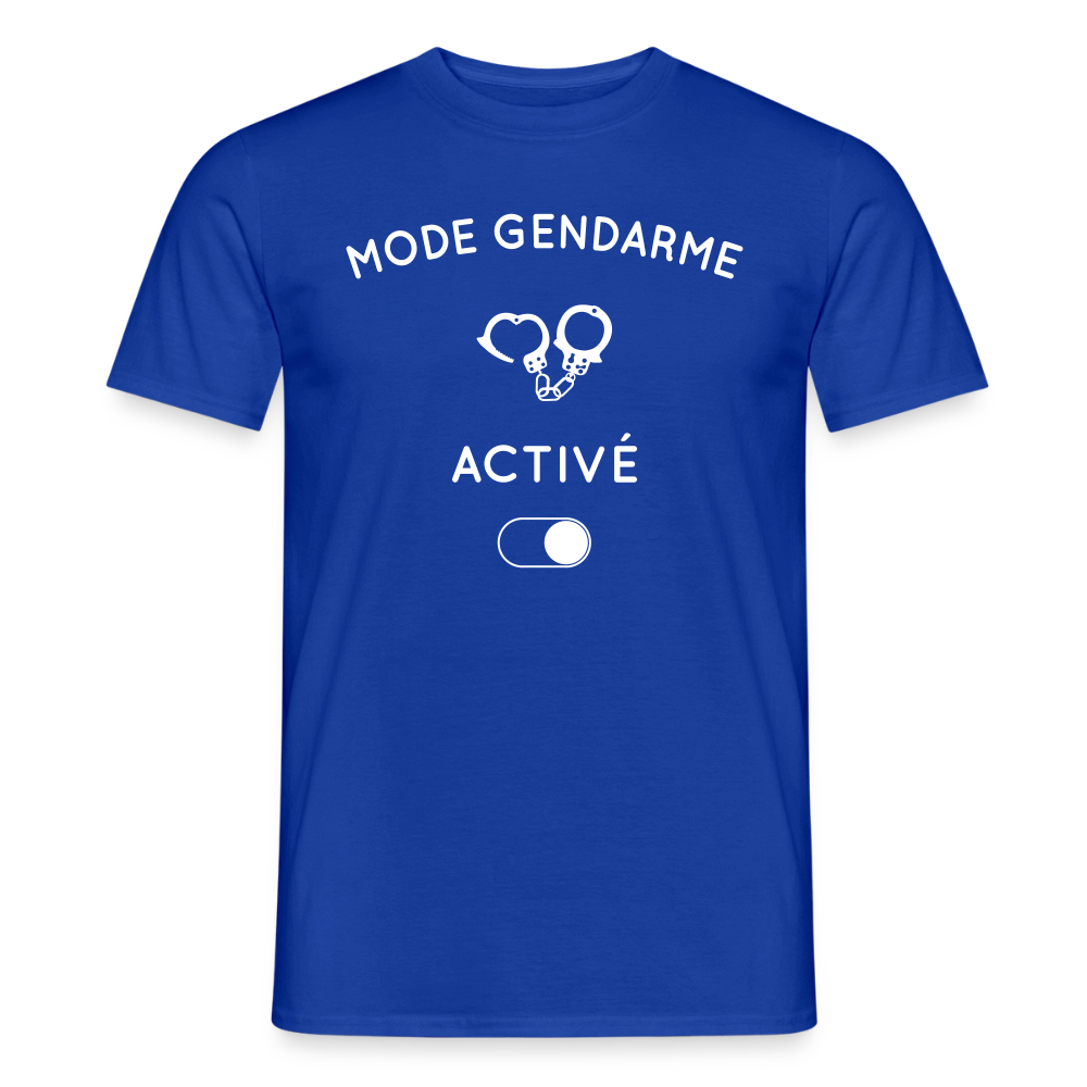 T-shirt Homme - Mode gendarme activé - bleu foncé