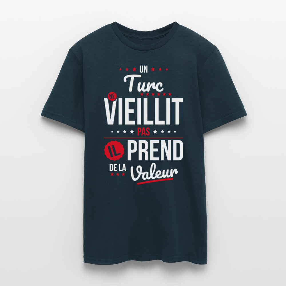 T-shirt Homme - Un Turc ne vieillit pas - marine