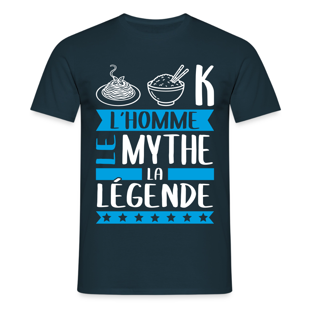 T-shirt homme Patrick rébus – L’homme, le mythe, la légende - marine