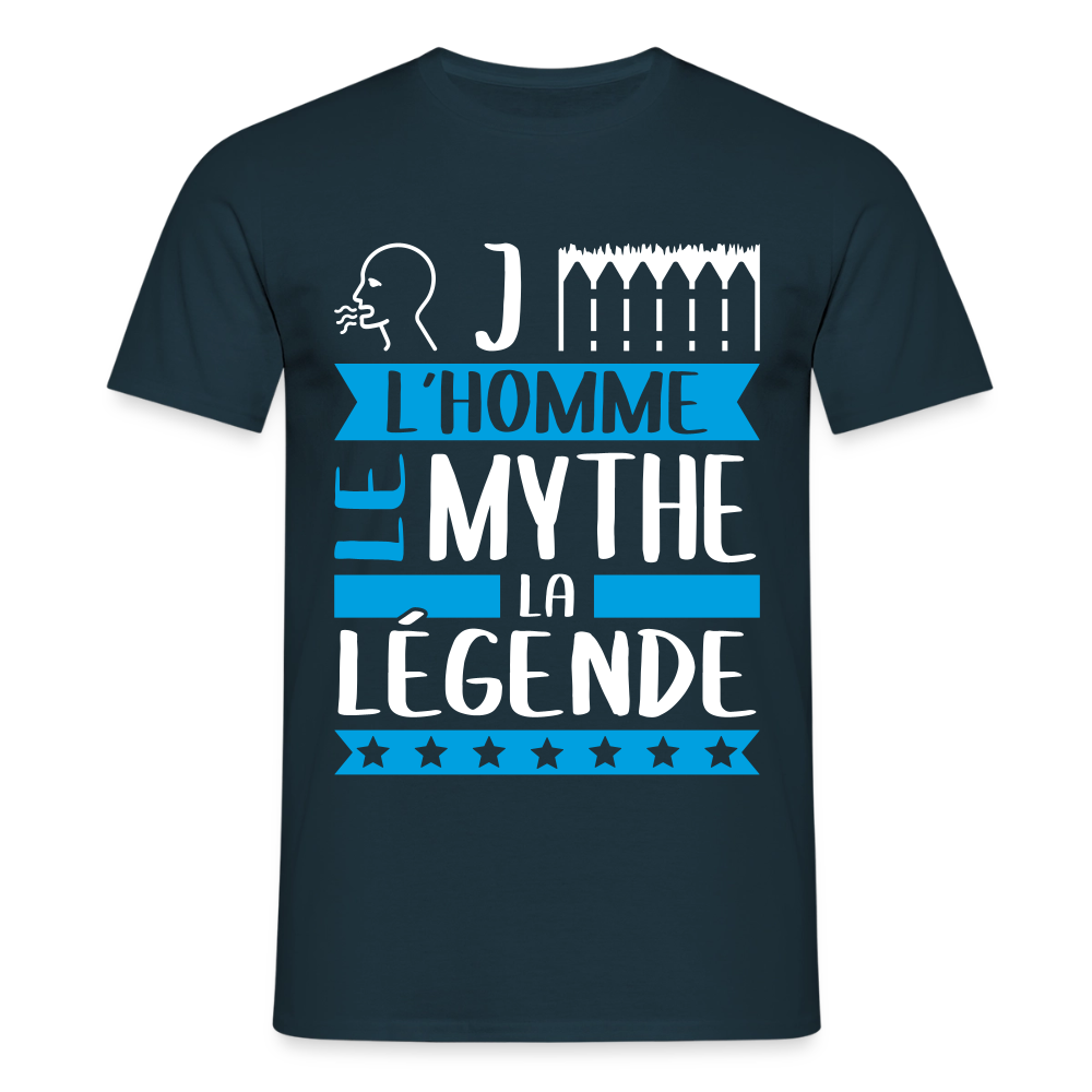 T-shirt homme Roger rébus – L’homme, le mythe, la légende - marine