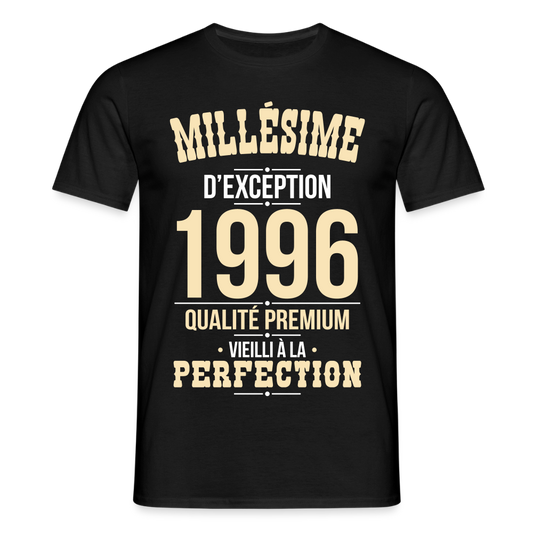 T-shirt Homme 30 Ans 1996 – Millésime d’Exception - noir