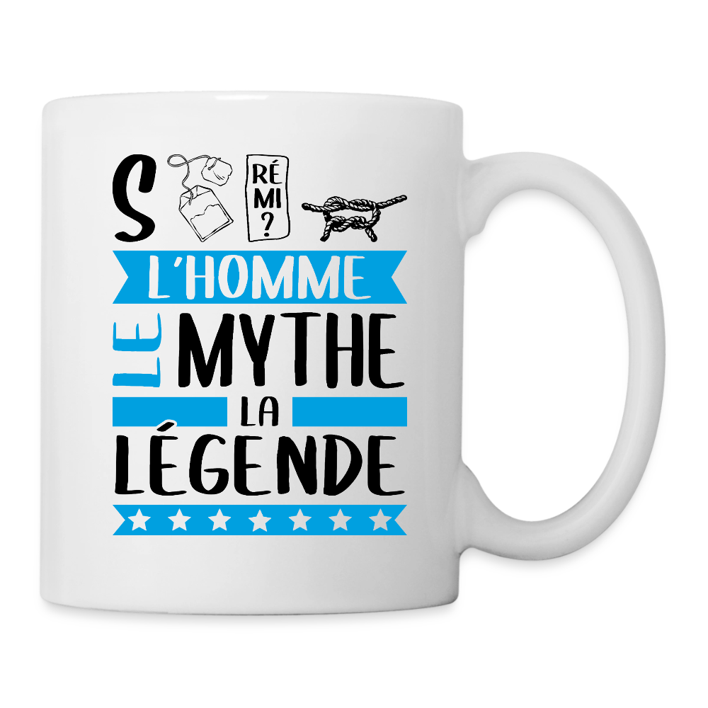 Mug blanc Stéphane rébus – L’homme, le mythe, la légende - blanc
