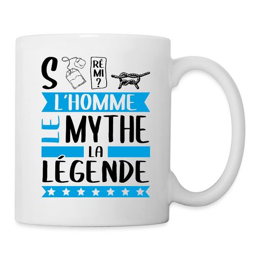 Mug blanc Stéphane rébus – L’homme, le mythe, la légende - blanc