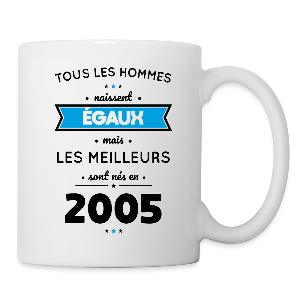 Mug blanc - Anniversaire 20 Ans - Les meilleurs sont nés en 2005 - blanc