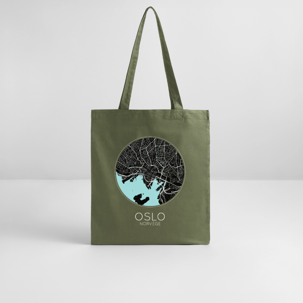 Tote Bag Oslo Bio – Plan d’Oslo - kaki