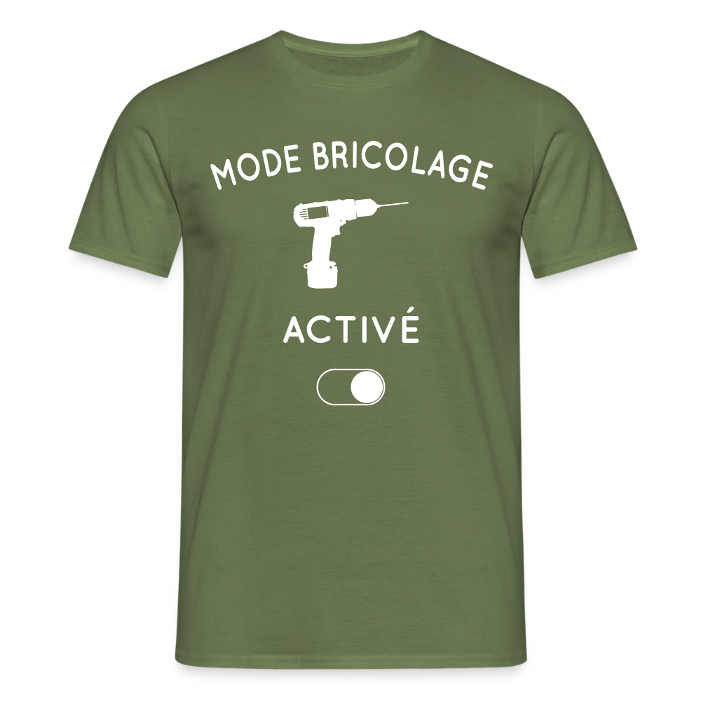 T-shirt Homme - Mode bricolage activé - vert militaire
