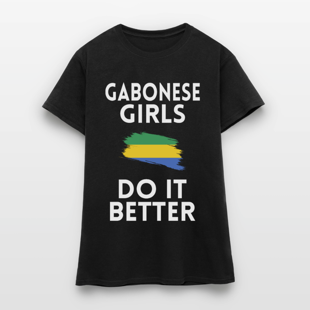 T-shirt femme - Gabonese Girls Do It Better - noir