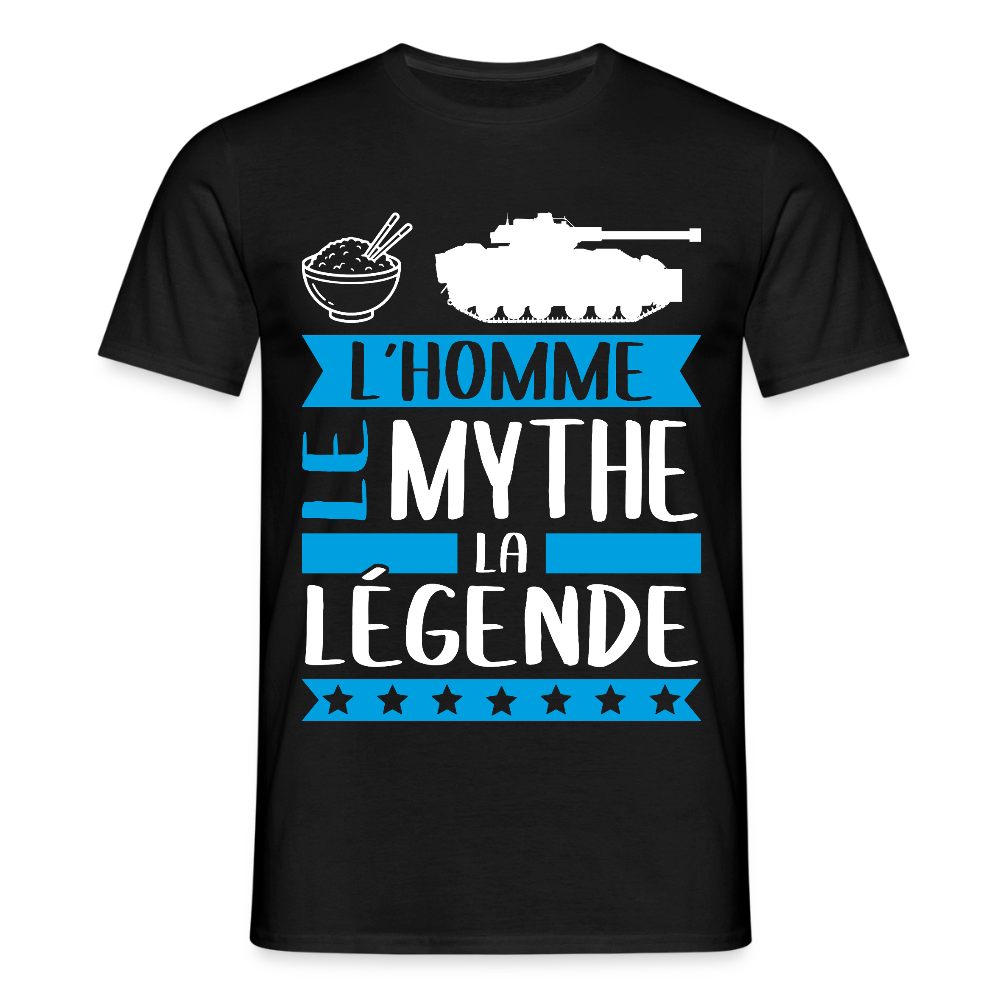 T-shirt homme Richard rébus – L’homme, le mythe, la légende - noir