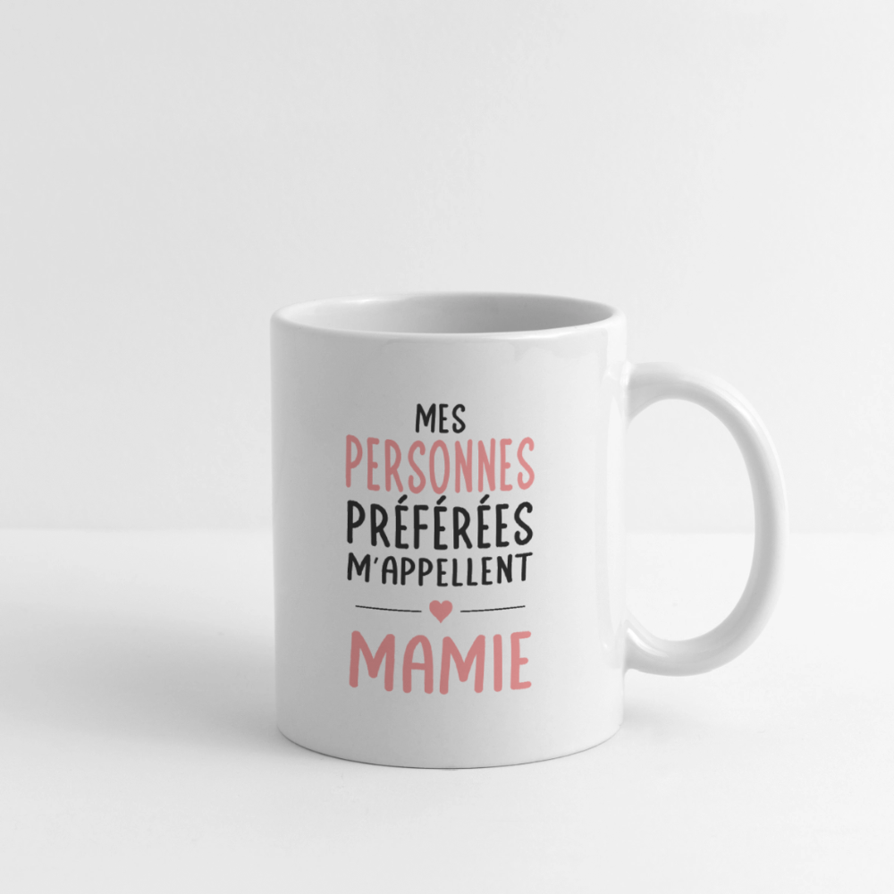Mug blanc - Mes personnes préférées m'appellent Mamie - blanc
