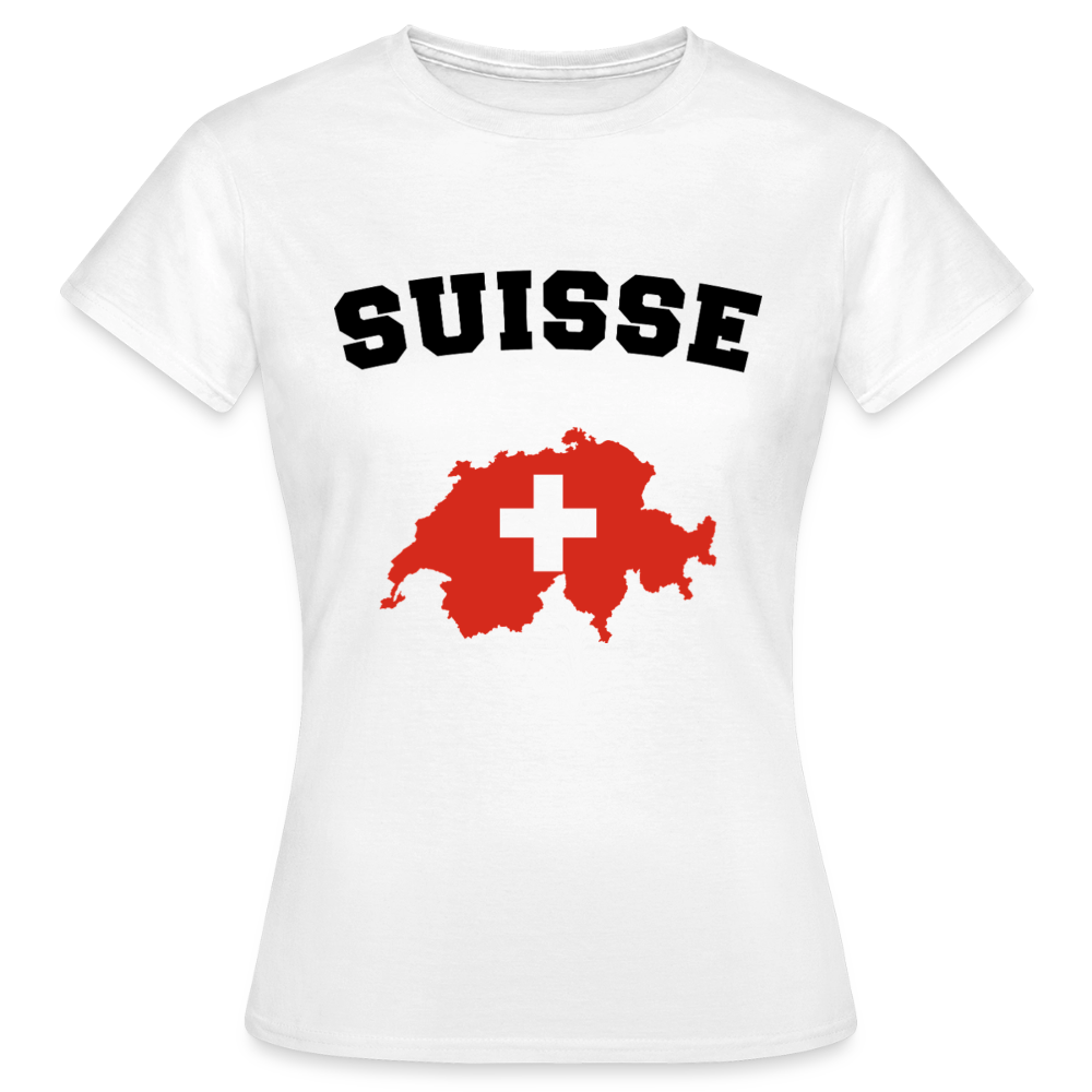 T-shirt Femme coloris clair - Suisse - blanc