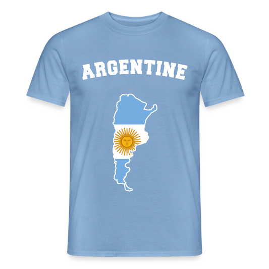 T-shirt Homme - Argentine - carolina blue