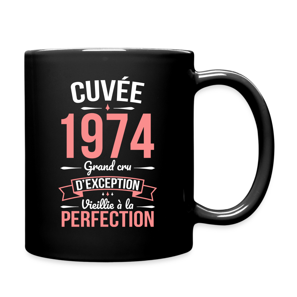Mug uni - Anniversaire 51 Ans - Cuvée 1974 - noir