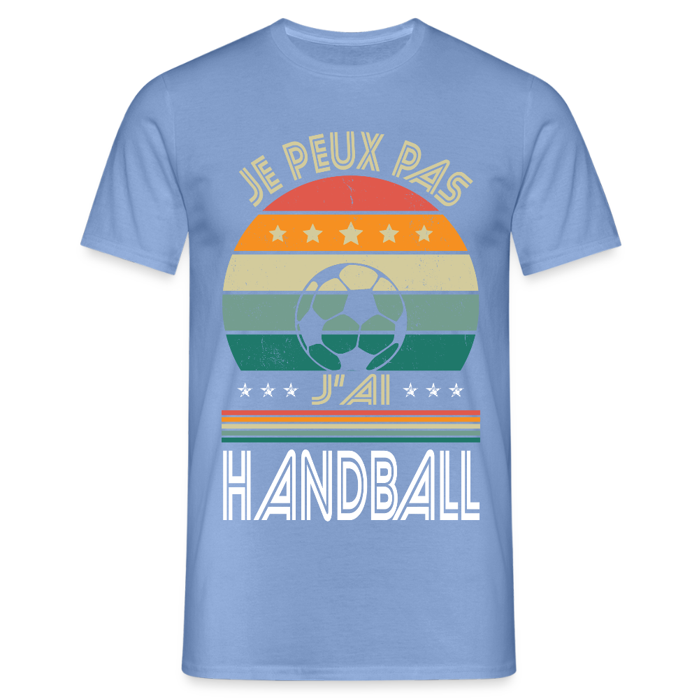 T-shirt Homme - Je peux pas j'ai Handball - carolina blue