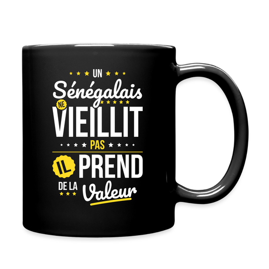 Mug uni - Un Sénégalais ne vieillit pas - noir