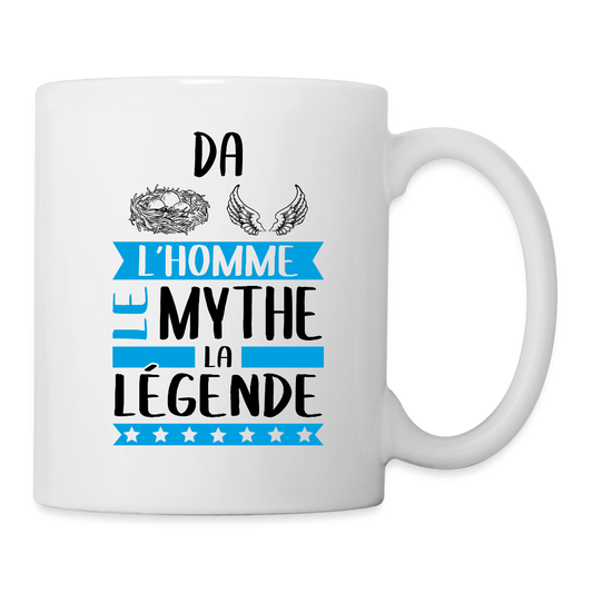 Mug blanc Daniel rébus – L’homme, le mythe, la légende - blanc