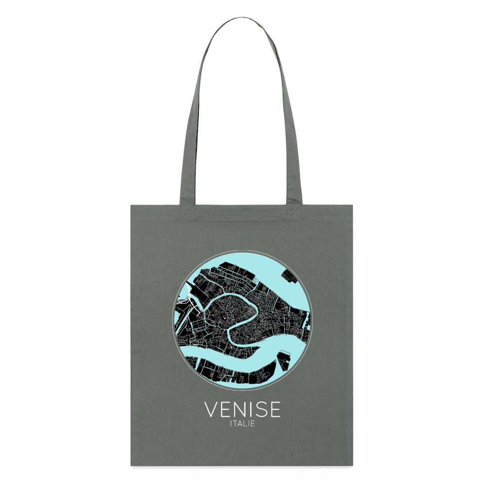 Tote Bag Venise Bio – Plan de Venise - charbon