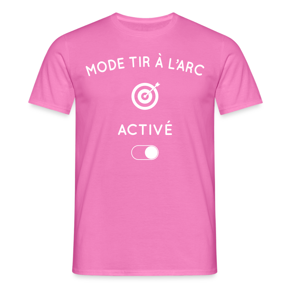 T-shirt Homme - Mode tir à l'arc activé - rose