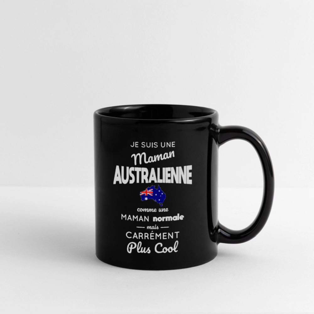 Mug uni - Maman Australienne plus cool - noir