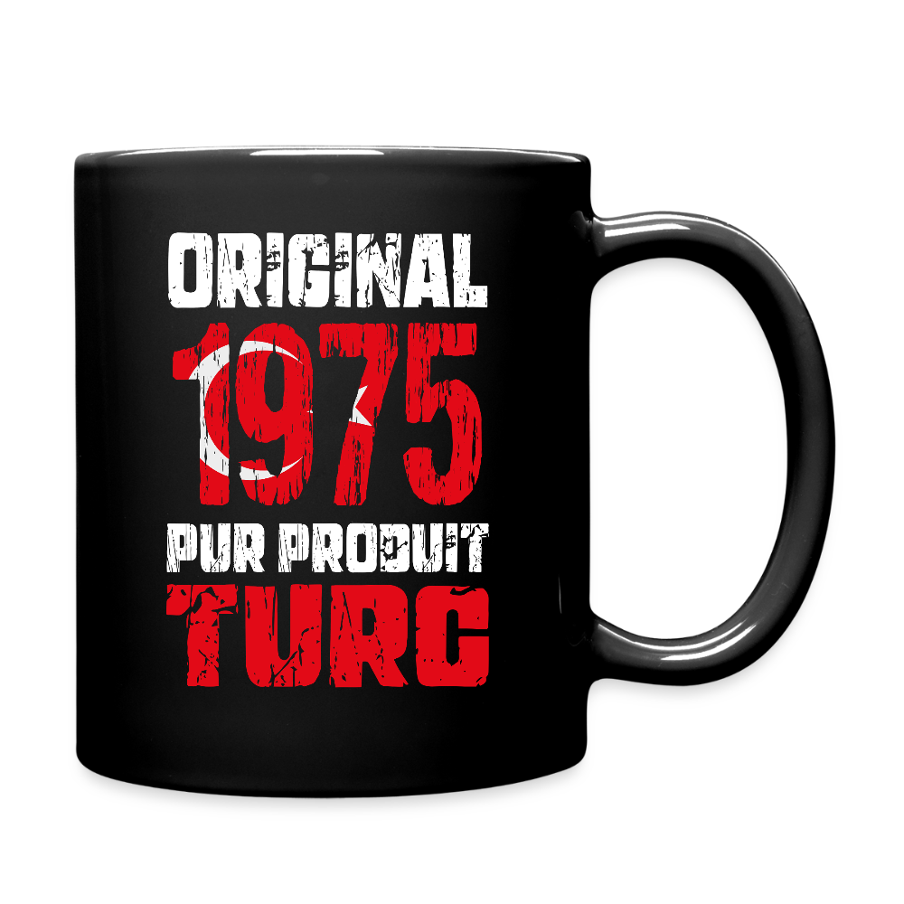 Mug uni - Anniversaire 50 Ans - Original 1975 - Pur produit Turc - noir