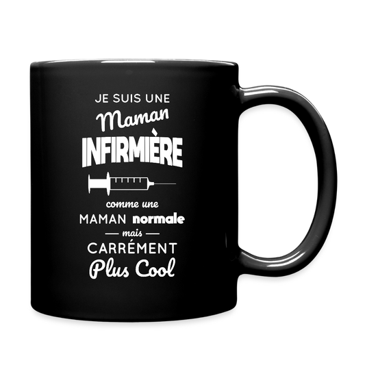 Mug uni - Maman infirmière plus cool - noir