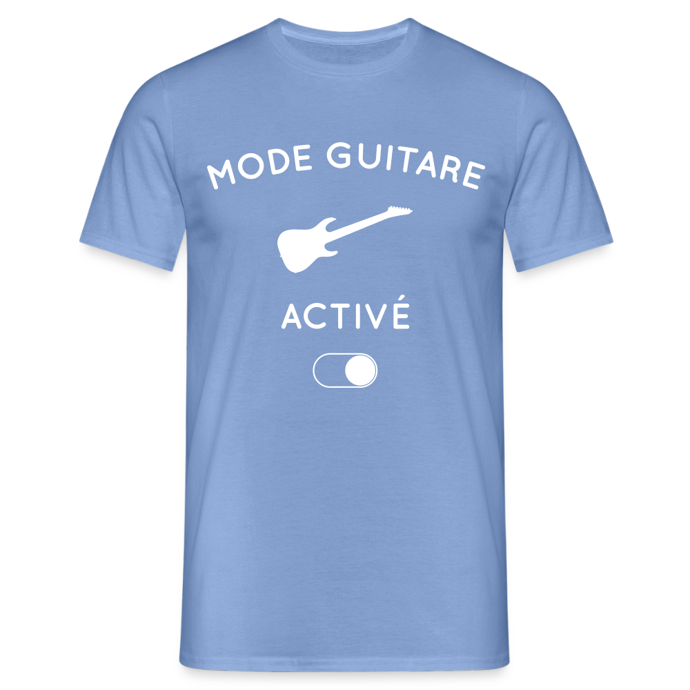 T-shirt Homme - Mode guitare activé - carolina blue