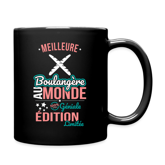Mug uni - Meilleure Boulangère au monde - 100% géniale - noir