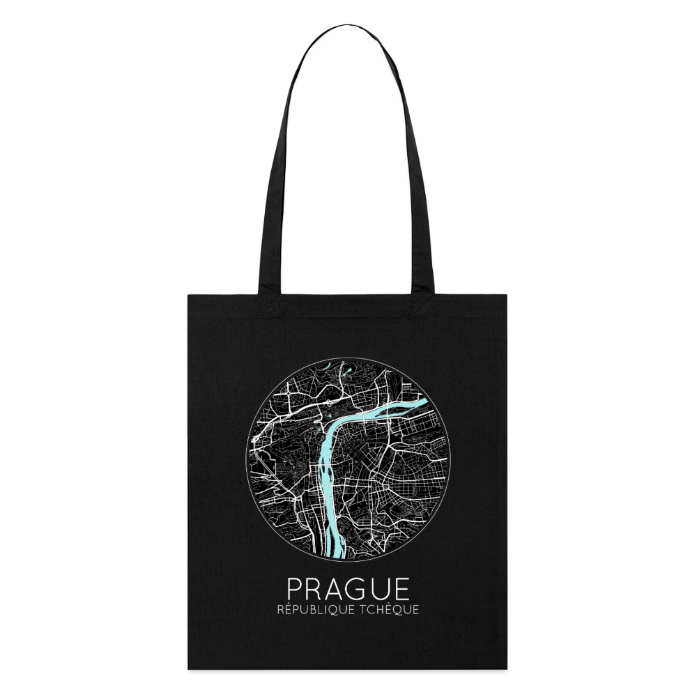 Tote Bag Prague Bio – Plan de Prague - noir