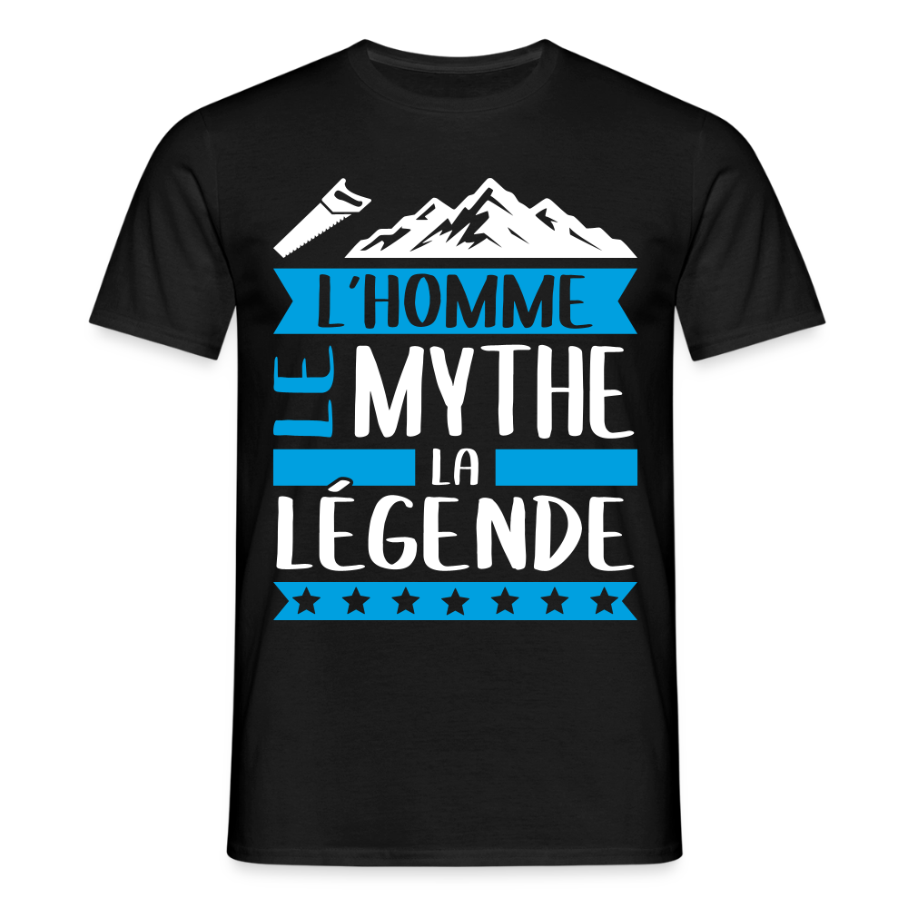 T-shirt homme Simon rébus – L’homme, le mythe, la légende - noir