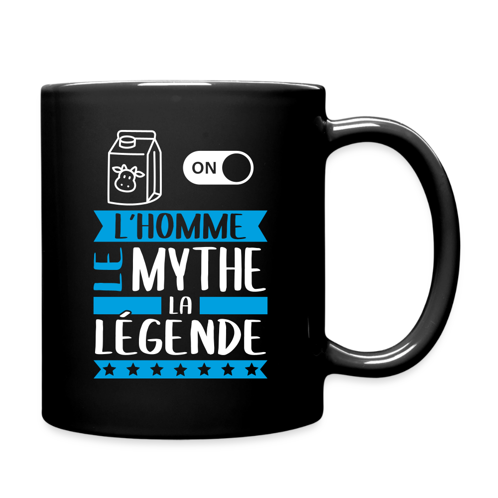Mug uni Léon rébus – L’homme, le mythe, la légende - noir