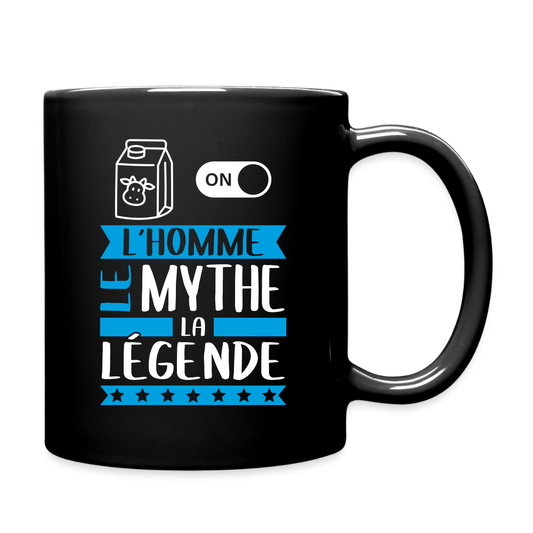 Mug uni Léon rébus – L’homme, le mythe, la légende - noir