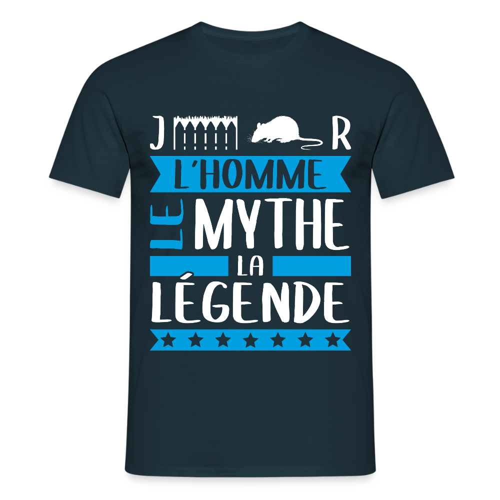 T-shirt homme Gérard rébus – L’homme, le mythe, la légende - marine